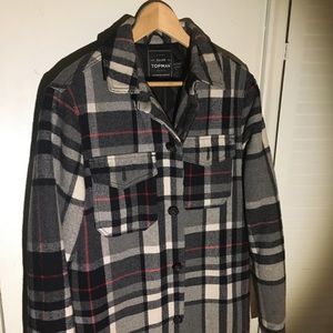 Topman Plaid Jacket (wool with quilted lining)